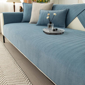 home & garden : FleeceMat - Antisliphoes voor Je Bank - Oranje in Blauw van Pantino