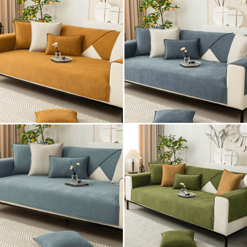 home & garden : FleeceMat - Antisliphoes voor Je Bank - Oranje in van Pantino