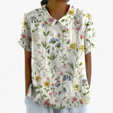 Blouse fleurie élégante pour femmes en viscose - motif imprimé  