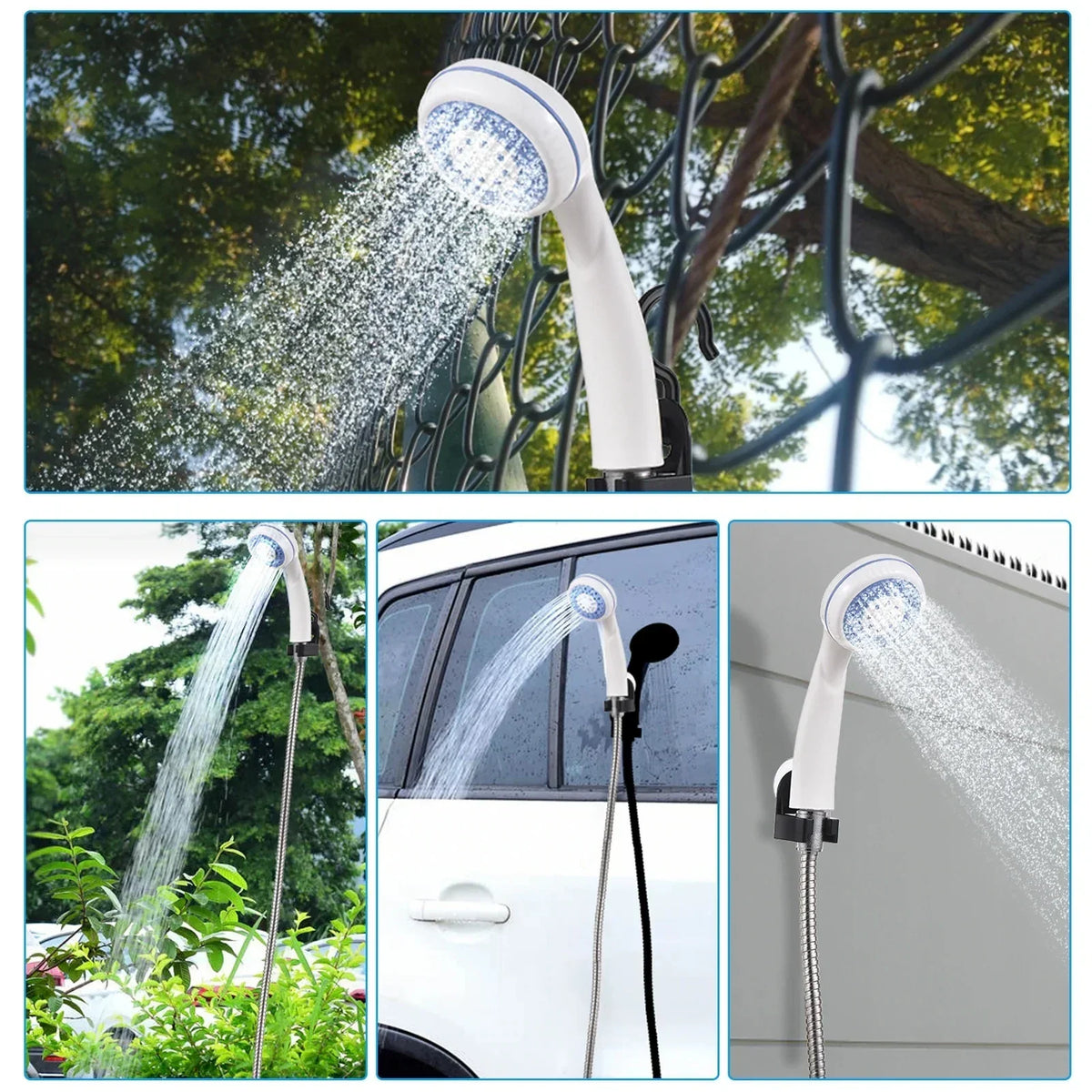outdoor equipment : Draagbare Campingdouche - Warm Water Outdoor Douche - Compact & Innovatief Kunststof in van Pantino