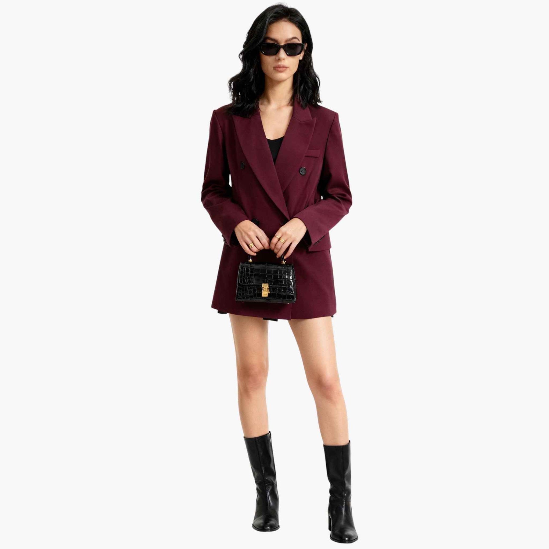 Dames Blazers : Dames Elegante Lange Blazer in van Pantino