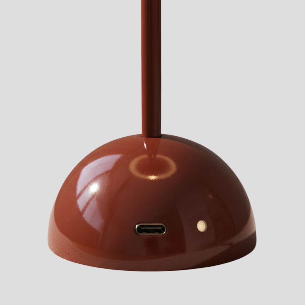 Lampes de table : Acryl USB oplaadbare LED-tafellamp – paddestoelontwerp, 30 cm in van Pantino