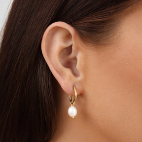 Earrings : Oorbellen Zilver - Isabel Pearl 5 Mm in van Pantino