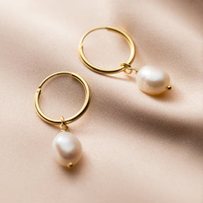 Earrings : Oorbellen Zilver - Isabel Pearl 5 Mm in van Pantino