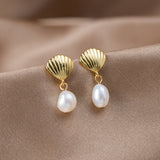 Boucles d'oreilles or - Leya Pearl 2 cm