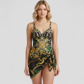 Swimsuit : Dames Elegant Badpak met Comfortabele Pasvorm - Blauw in van Pantino