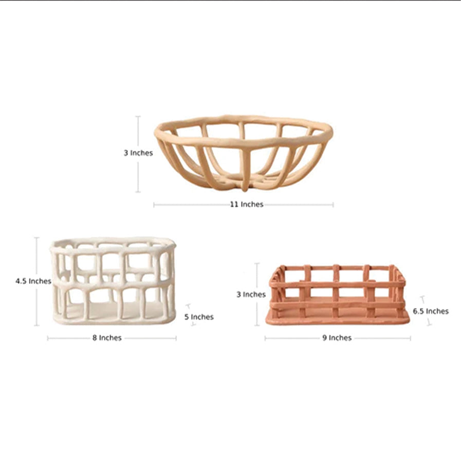 home & garden : Artistieke Resin Fruitschaal met Elegant Ontwerp - Wit in van Pantino