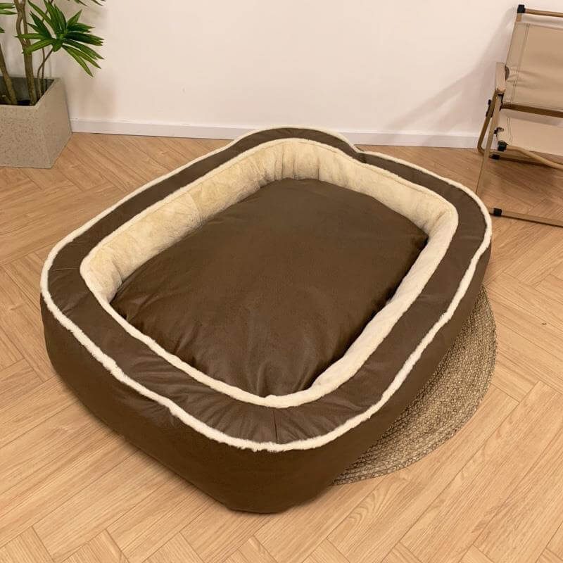 pets : SnuggleNest - Luxe & Comfortabel Hondenbed - Donker Blauw in van Pantino