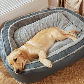 pets : SnuggleNest - Luxe & Comfortabel Hondenbed - Donker Blauw in van Pantino