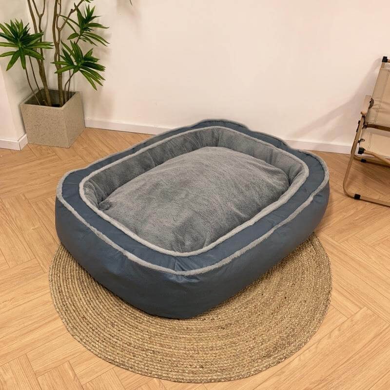 pets : SnuggleNest - Luxe & Comfortabel Hondenbed - Donker Blauw in van Pantino