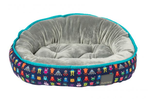 pets : Orthopedisch Vrolijk Donut Hondenbed - Rood in Blauw van Pantino