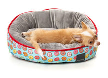 pets : Orthopedisch Vrolijk Donut Hondenbed - Rood in S Rood van Pantino