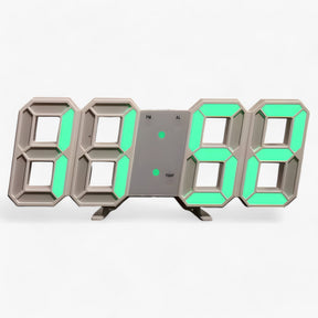 other : NordiClock - Wecker en Digitale Klok - Multifunctionele Elektronische Weergave in Wit en groen van Pantino