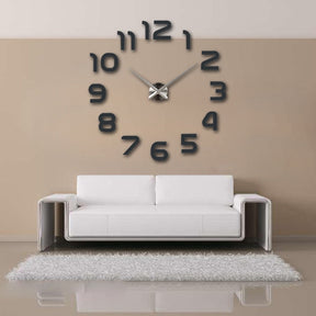 home & garden : 3D Wandklok Acryl - Modern design voor woonkamer - Groot, elegant en stil in van Pantino