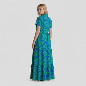 Dress : Maxi Jurk Dames Paars - Lange met Zakken in van Pantino