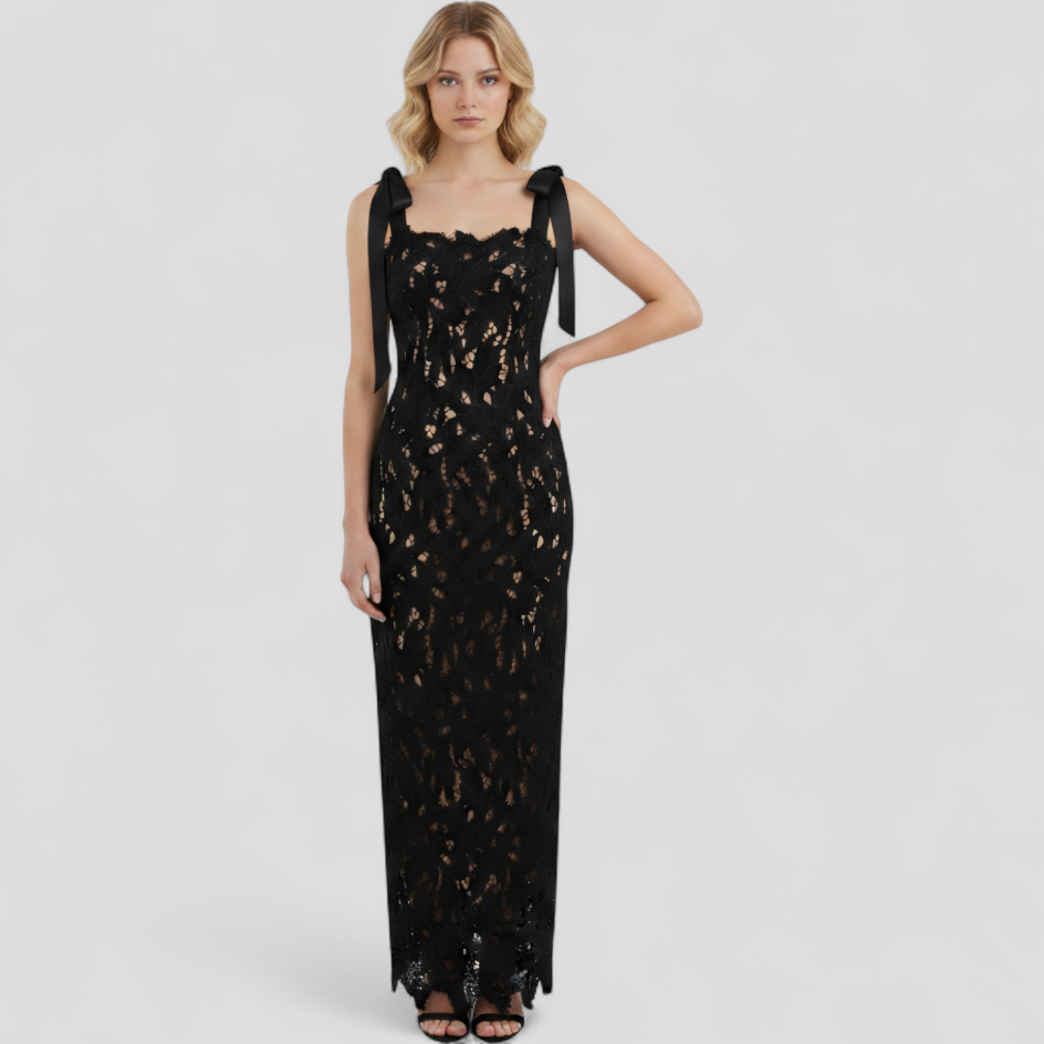 Dresses : Elegante Zwarte Dames Kokerjurk met Boothals en Lange Mouwen van Elastische Jersey in van Pantinoshop