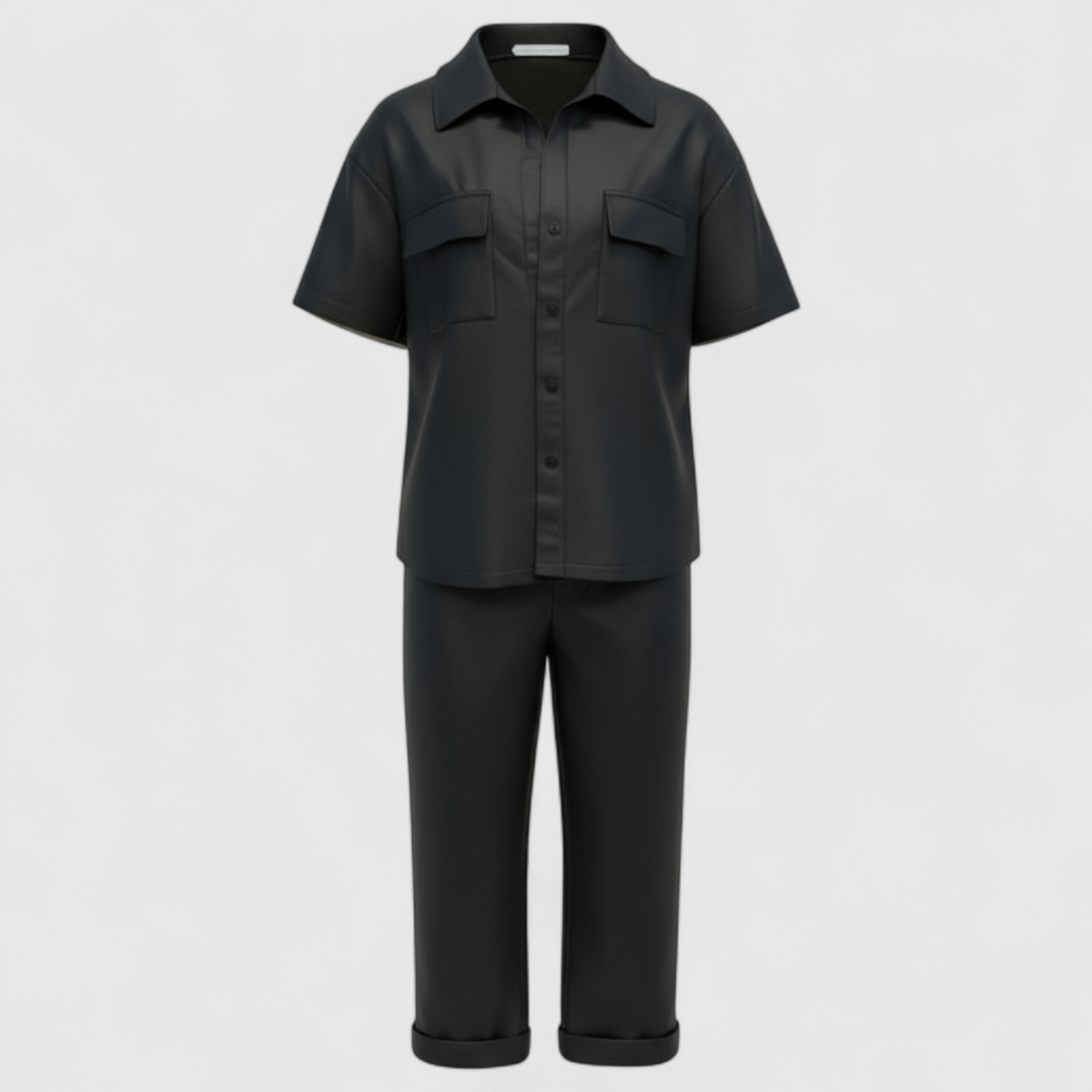 Women Set : Twee Piece Set Dames Zomeroutfit - Wit in van Pantino