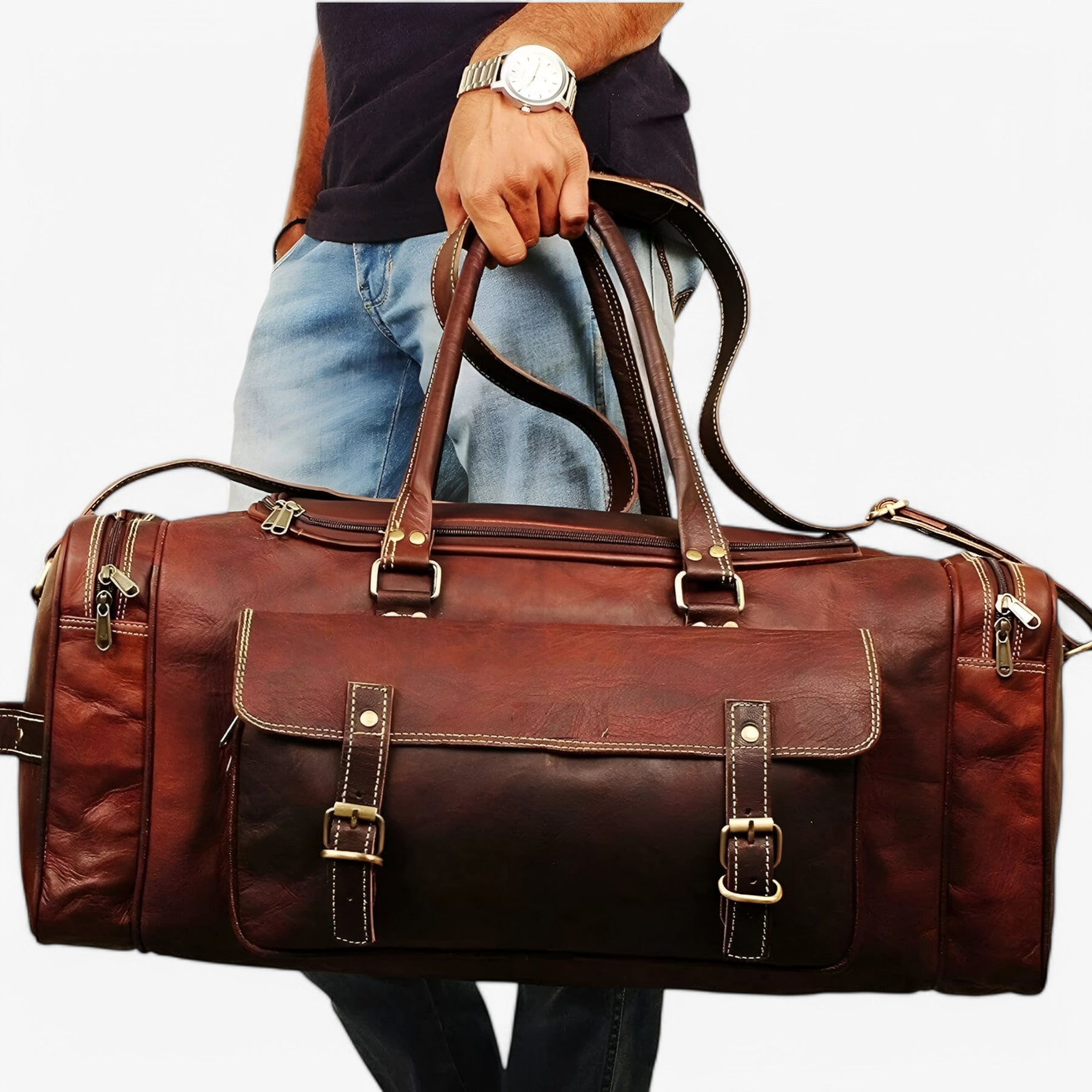 bags : Stijlvolle en Ruime Weekender Duffle in van Pantino
