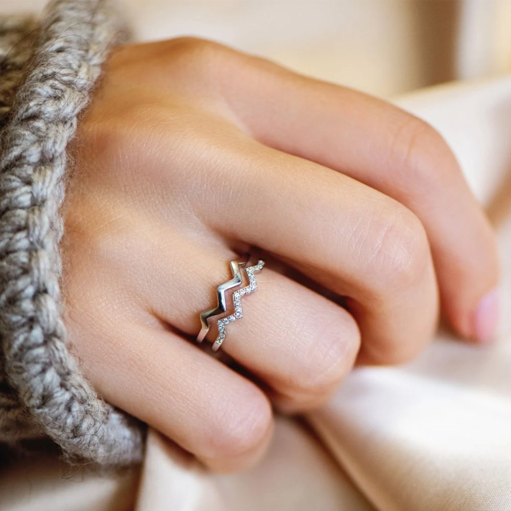 Ring : Dochter Ring - Speciaal Cadeau Moederliefde - Verstelbaar Zilver in van Pantino