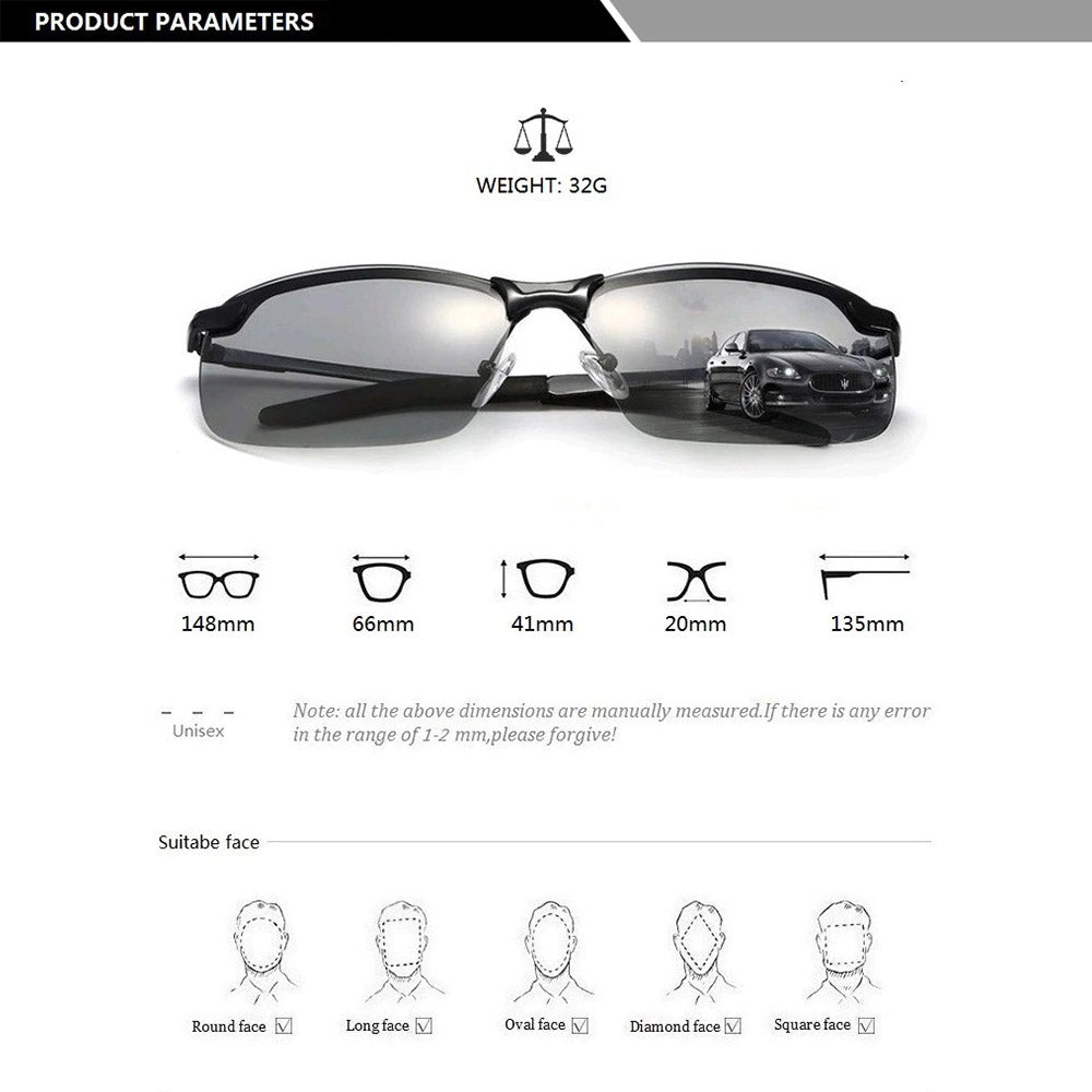 Sunglasses : Photochrome Sunglasses Heren - Zwart in van Pantino