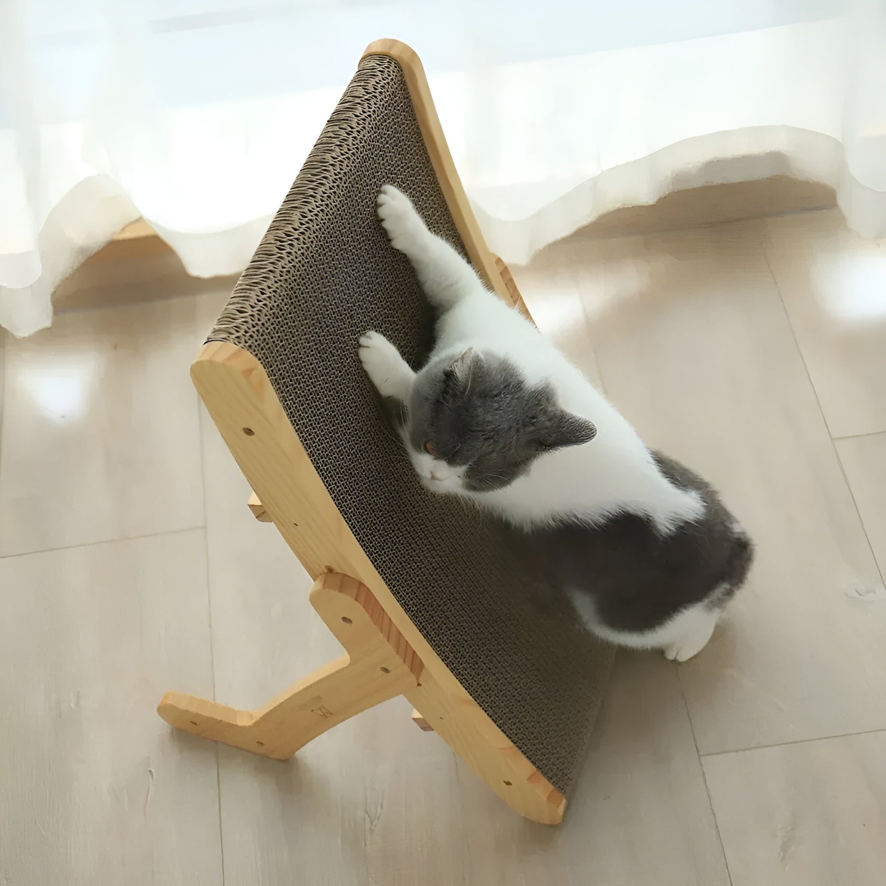 pets : Houten Kattenkrabplank - Multifunctionele Verwijderbare Design - Hout in van Pantino
