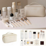 Toiletry Bag White - Spacious Organizer for Makeup & Toiletries