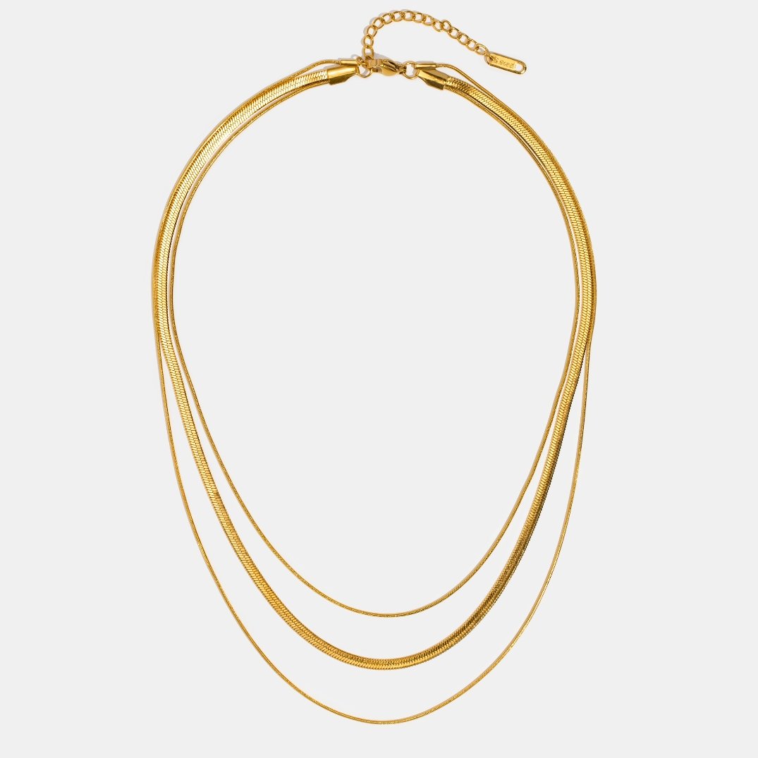 Necklace : Ketting Goud - Gouden Naleya 38cm in van Pantino