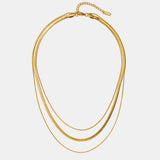 Collier or - Naleya doré 38 cm