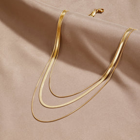 Necklace : Ketting Goud - Gouden Naleya 38cm in van Pantino
