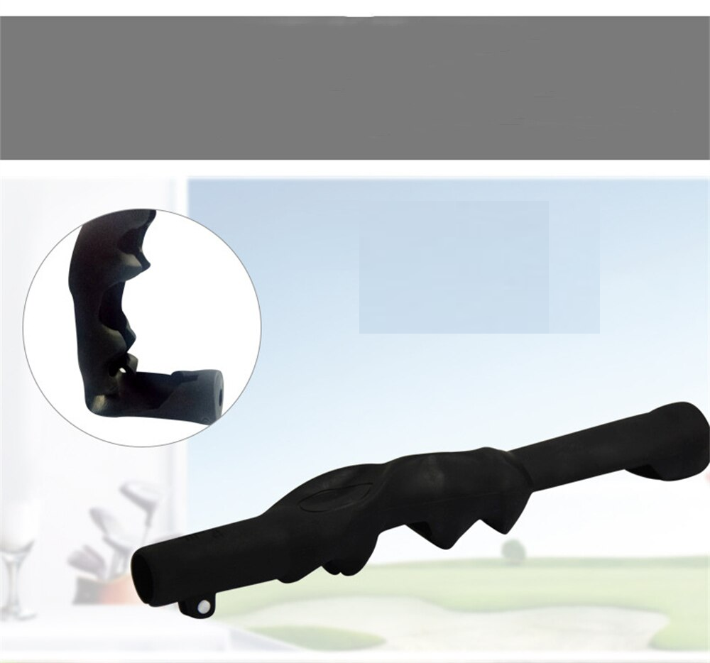 outdoor equipment : Golf Grip Trainer Rechtshandig Zwart Rubber voor Correcte Golfclub Grip in van Pantino