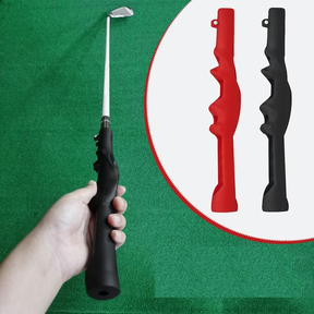 outdoor equipment : Golf Grip Trainer Rechtshandig Zwart Rubber voor Correcte Golfclub Grip in Rechtshandig Zwart van Pantino