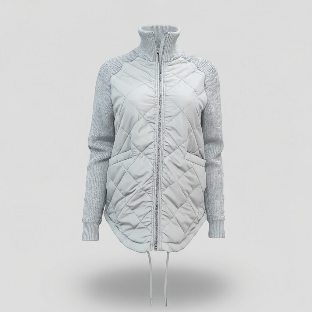 Jackets : Lichtgewicht Jack voor Dames - Militair Groen in Lichtgrijs van Pantino