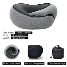 Travel Pillow : FluffyRest - Comfortabel Reiskussen Nekkussen - Grijs in Grijs van Pantino