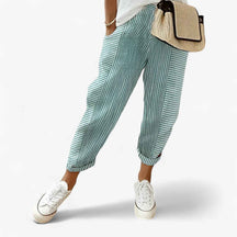 Pants : Vloeiende Stijl voor Warme Dagen Pelle in Verde van Pantino