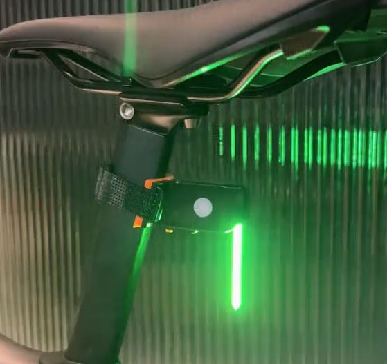 outdoor equipment : LED Fietsachterlicht voor heren, rood - BrightBike Pro met heldere verlichting in Groente van Pantino