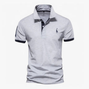 Men's Top Clothes : Polo Heren Korte Mouwen van Katoen Slim Fit - Diverse Kleuren en Maten in Grigio van Pantinoshop