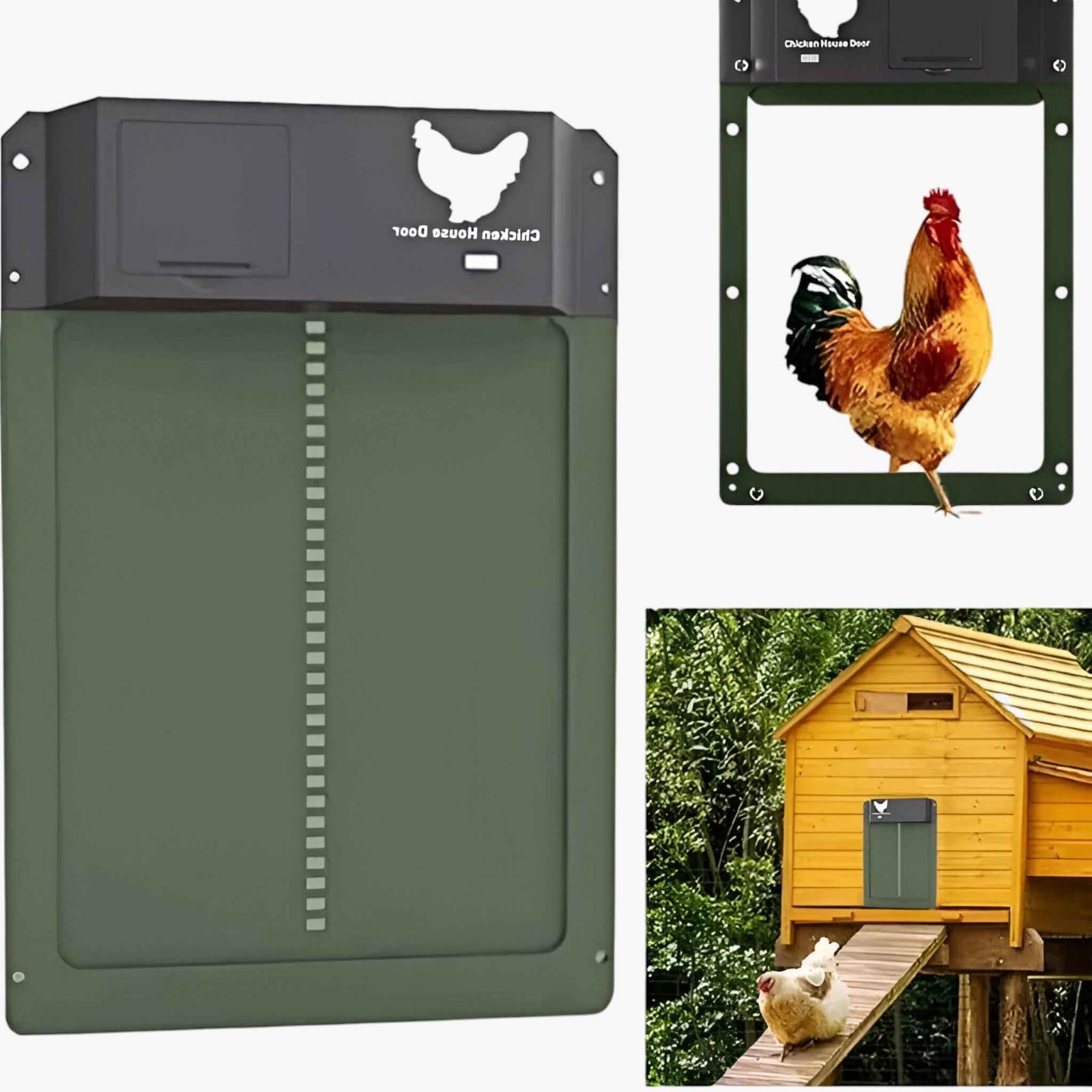 Chicken Coop Door : Automatische Solar Deur PRO+ voor Kippenhok - Lichtsensoren & Slimme Timer in van Pantino