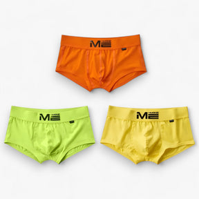 Men's Sport Boxershorts : Heren Boxershorts - Ademend & Comfortabel - Blauw, Oranje, Geel Multipack (3+3 Gratis) in groen-oranje-geel van Pantino