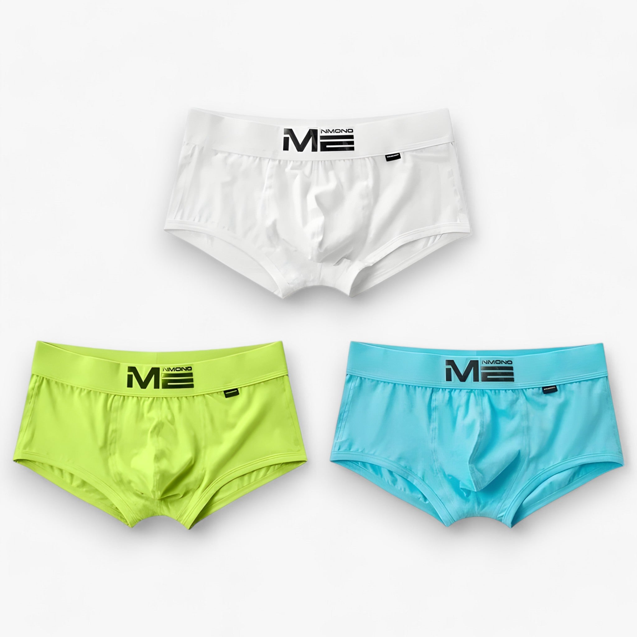 Men's Sport Boxershorts : Heren Boxershorts - Ademend & Comfortabel - Blauw, Oranje, Geel Multipack (3+3 Gratis) in groen blauw wit van Pantino
