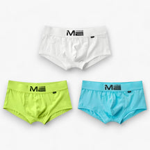 Men's Sport Boxershorts : Heren Boxershorts - Ademend & Comfortabel - Blauw, Oranje, Geel Multipack (3+3 Gratis) in groen blauw wit van Pantino