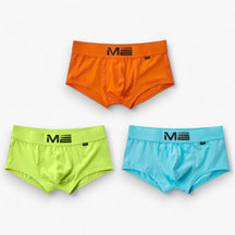 Men's Sport Boxershorts : Heren Boxershorts - Ademend & Comfortabel - Blauw, Oranje, Geel Multipack (3+3 Gratis) in groen cyaan oranje van Pantino