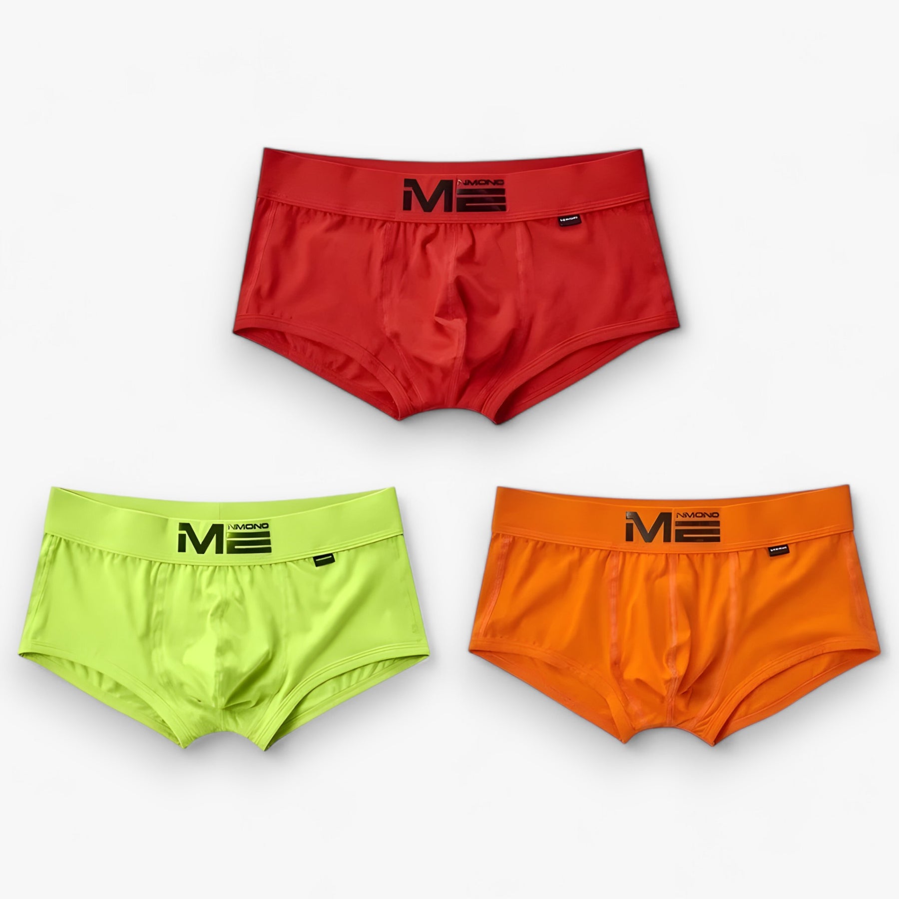 Men's Sport Boxershorts : Heren Boxershorts - Ademend & Comfortabel - Blauw, Oranje, Geel Multipack (3+3 Gratis) in groen oranje rood van Pantino