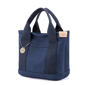 bags : Grote Handtas Dames Zwart - Meerdere Vakken Organisatie - Nylon in 20CMX23CM Donkerblauw van Pantino