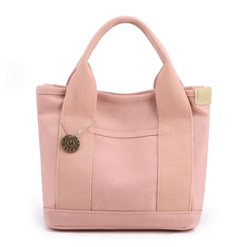 bags : Grote Handtas Dames Zwart - Meerdere Vakken Organisatie - Nylon in 20CMX23CM Lichtroze van Pantino