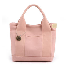 bags : Grote Handtas Dames Zwart - Meerdere Vakken Organisatie - Nylon in 20CMX23CM Lichtroze van Pantino