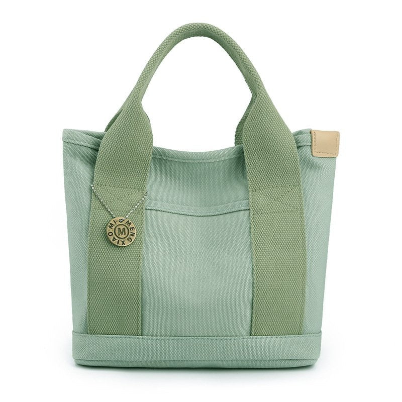 bags : Grote Handtas Dames Zwart - Meerdere Vakken Organisatie - Nylon in 20CMX23CM Lichtgroen van Pantino