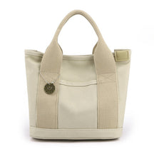 bags : Grote Handtas Dames Zwart - Meerdere Vakken Organisatie - Nylon in 20CMX23CM Beige van Pantino