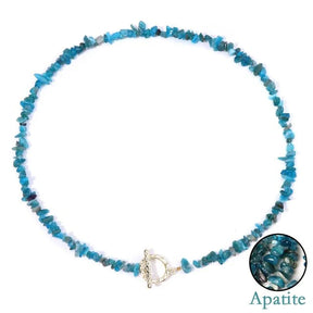 Necklace : Halfedelsteen Ketting Turquoise - Helende Boheemse Gem Grind - Turquoise in van Pantino