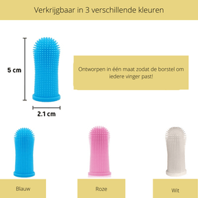 pets : Honden Gebitsreiniger - Veilig Materiaal & Handig in Gebruik - Roze in van Pantino