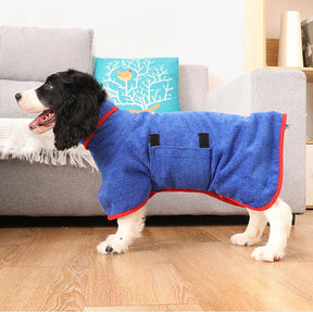 pets : HugDry - Honden Handdoek - Groen in Blauw van Pantino